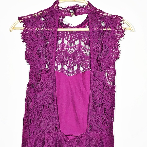 Intimately Free People Daydream Lace Mini Dress M - Picture 7 of 8